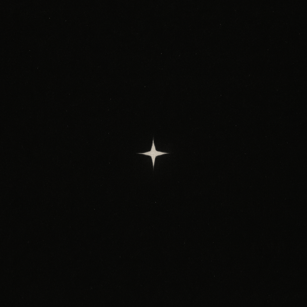 Dim guiding star